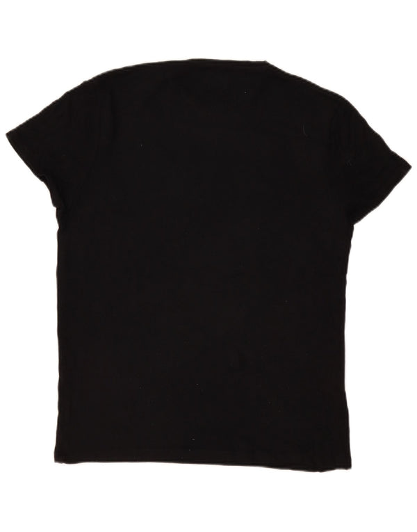 Zara Mens T-Shirt Top Medium Black