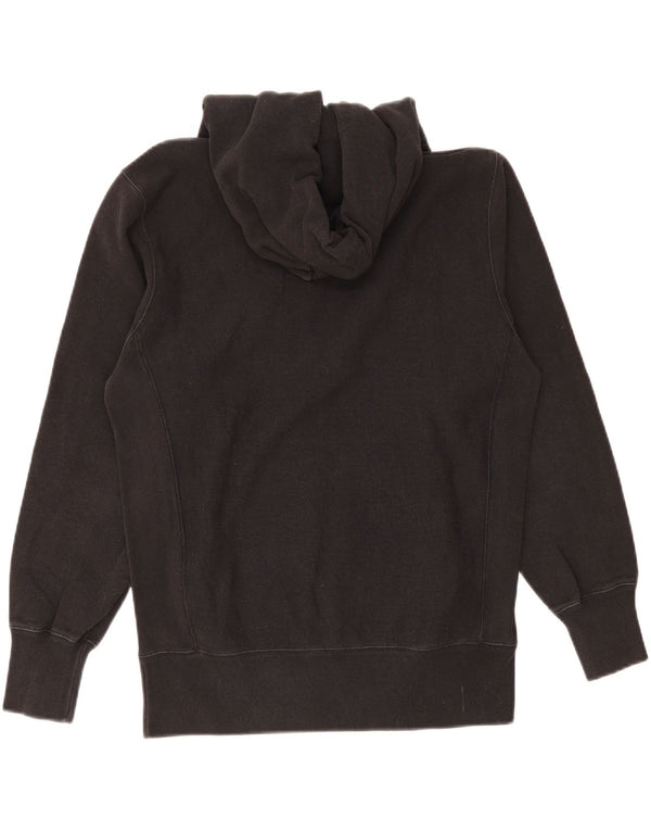 Champion Womens Graphic Hoodie Jumper UK 16 Large Black