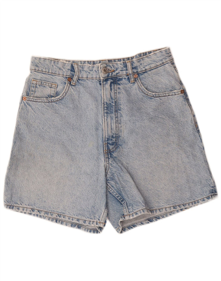 Zara Womens Denim Shorts EU 40 Medium W30  Blue Cotton