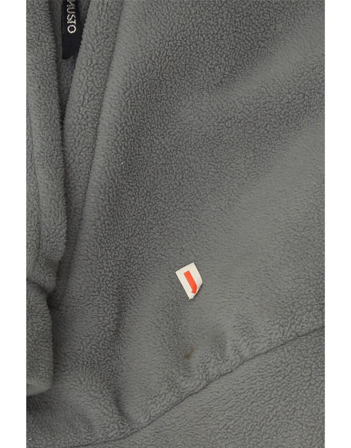 Musto Mens Button Neck Fleece Jumper XL Grey Polyester