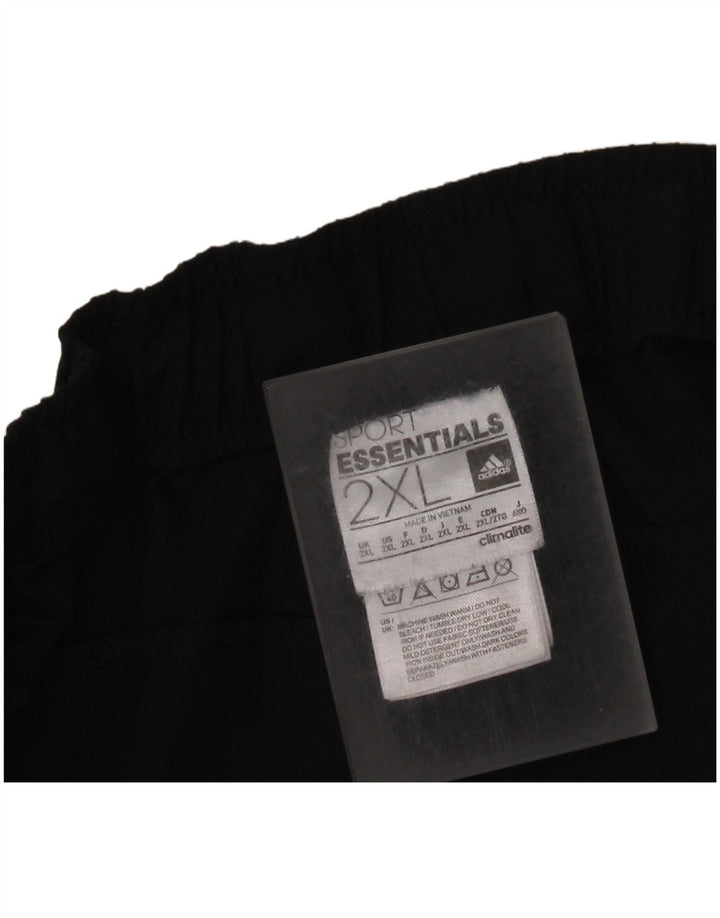 ADIDAS Mens Climalite Tracksuit Trousers 2XL  Black Polyester
