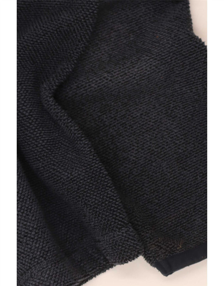 Weird Fish Mens Zip Neck Sweatshirt Jumper XL Navy Blue Polyester