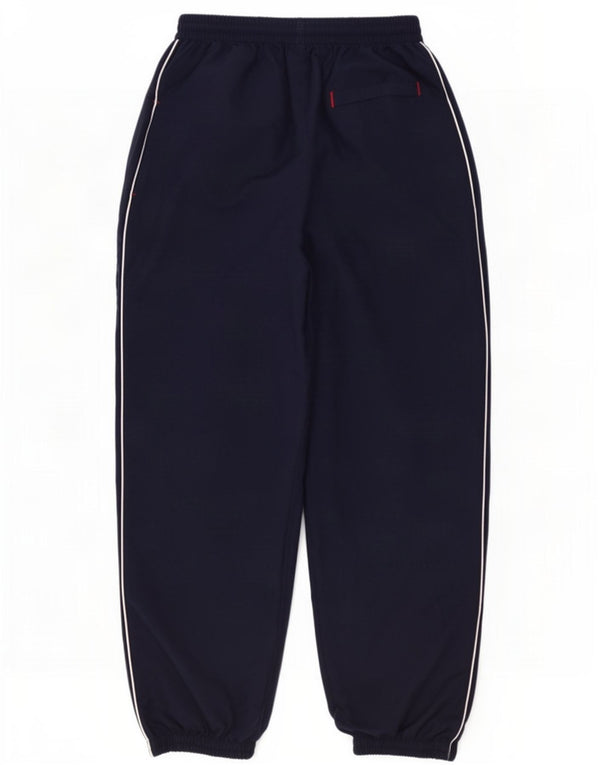 Umbro Mens Graphic Tracksuit Trousers Joggers Large Navy Blue Polyester