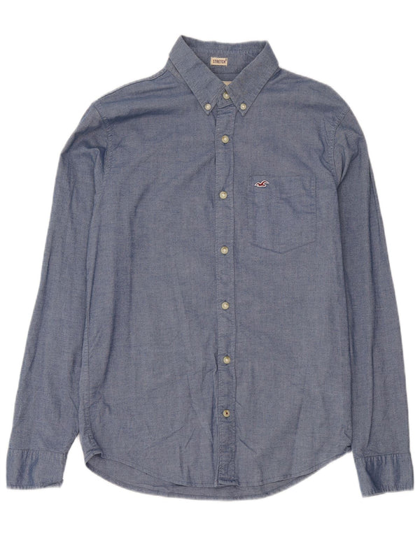 Hollister Mens Shirt Small Blue Cotton