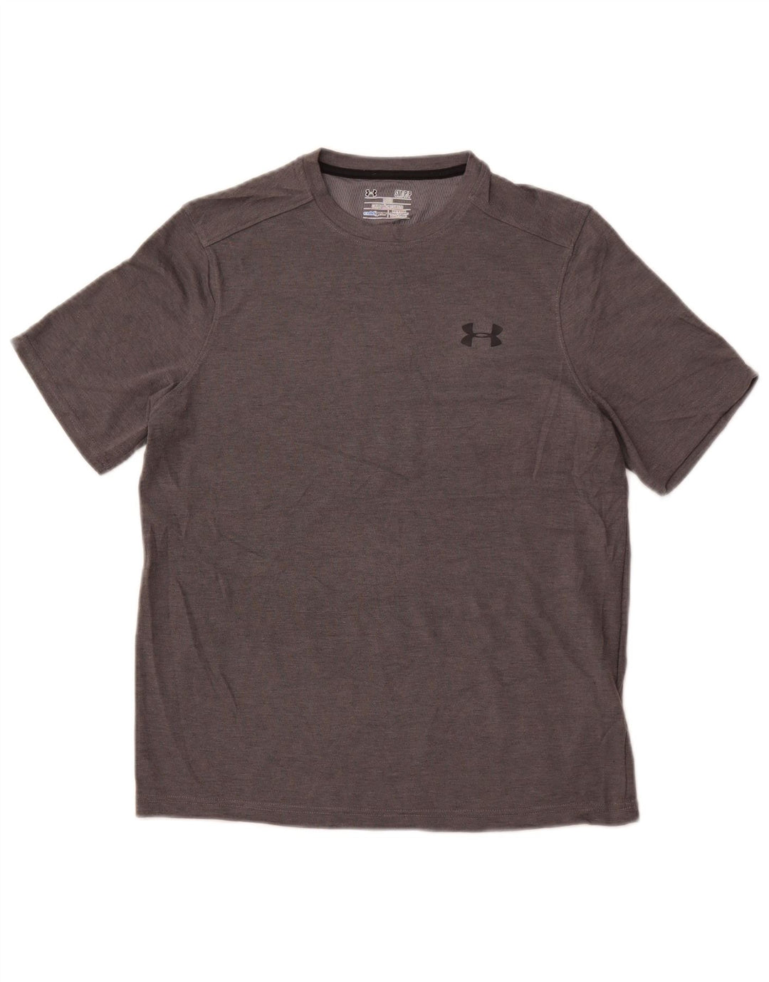 UNDER ARMOUR Mens Cold Gear T-Shirt Top Small Grey Polyester