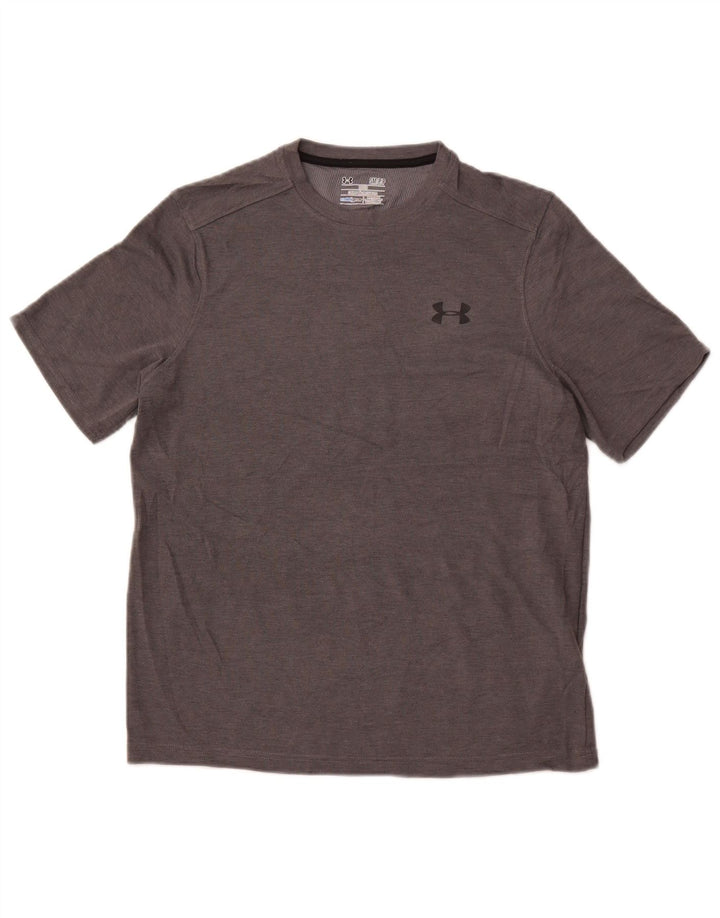 UNDER ARMOUR Mens Cold Gear T-Shirt Top Small Grey Polyester