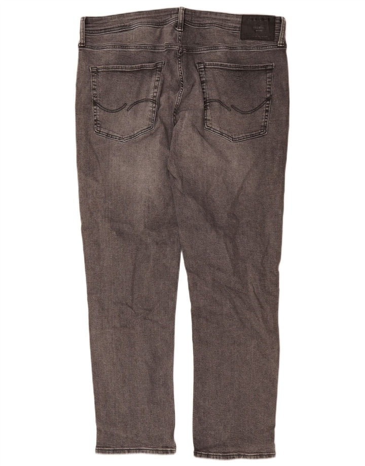 Jack & Jones Mens Slim Jeans W38 L32 Grey Cotton