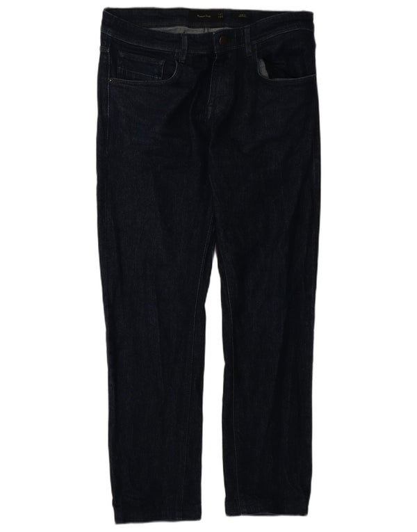 Massimo Dutti Mens Slim Jeans EU 40 Medium W31 L28 Navy Blue Cotton