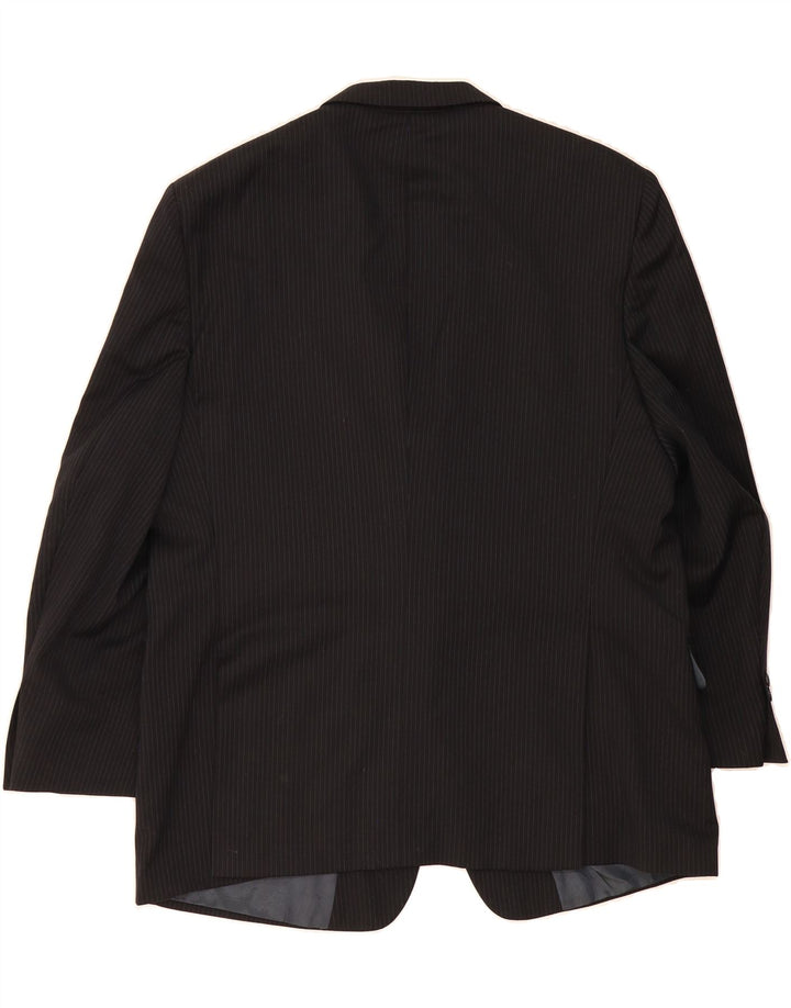 PIERRE CARDIN Mens 2 Button Blazer Jacket Size 46 2XL Navy Blue Pinstripe Vintage Pierre Cardin and Second-Hand Pierre Cardin from Messina Hembry 