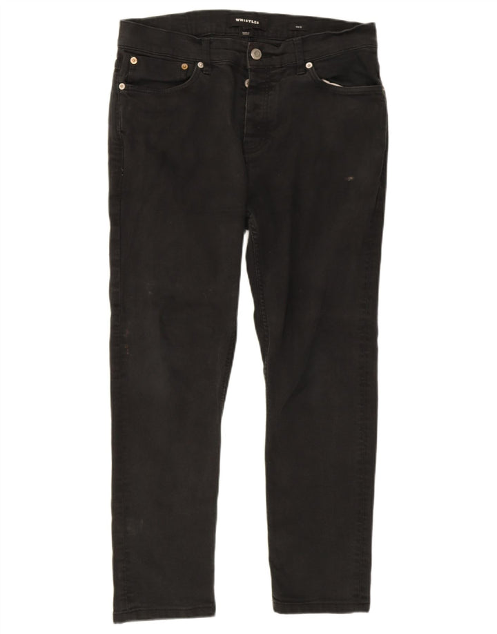 Whistles Womens Crop Slim Jeans W34 L25 Black