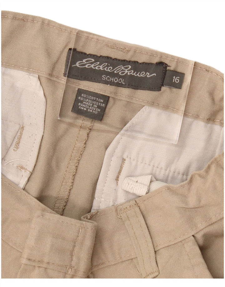 EDDIE BAUER Boys Chino Shorts 15-16 Years W26  Beige Cotton