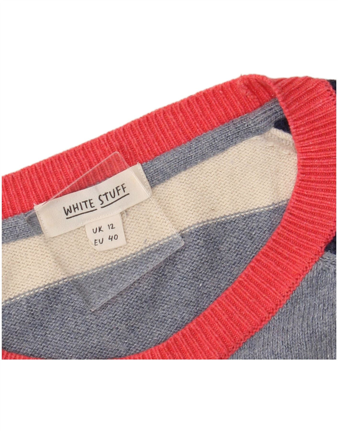 WHITE STUFF Womens Boat Neck Jumper Sweater UK 12 Medium Multicoloured