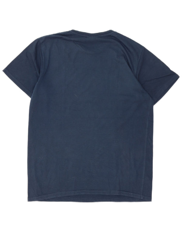 SERGIO TACCHINI Mens Graphic T-Shirt Top Small Navy Blue Polyester