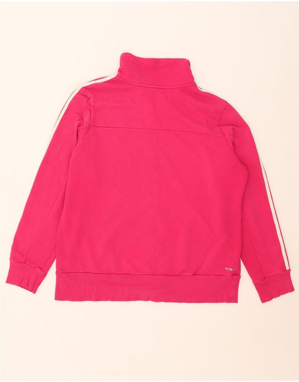 Adidas Womens Climalite Tracksuit Top Jacket UK 24/26 2XL Pink Cotton