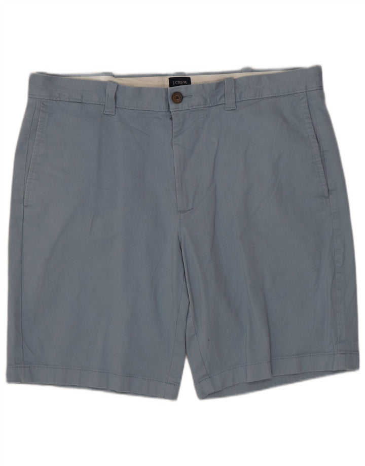 J. CREW Mens Chino Shorts W34 Large Blue Cotton