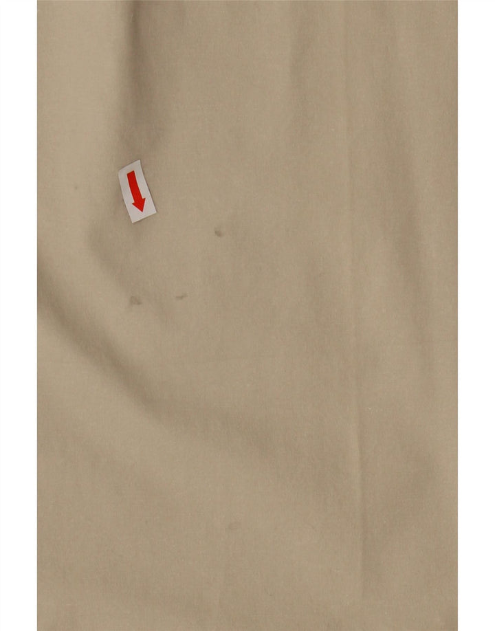 LACOSTE Mens Straight Chino Trousers Size 48 XL W38 L31 Beige Cotton