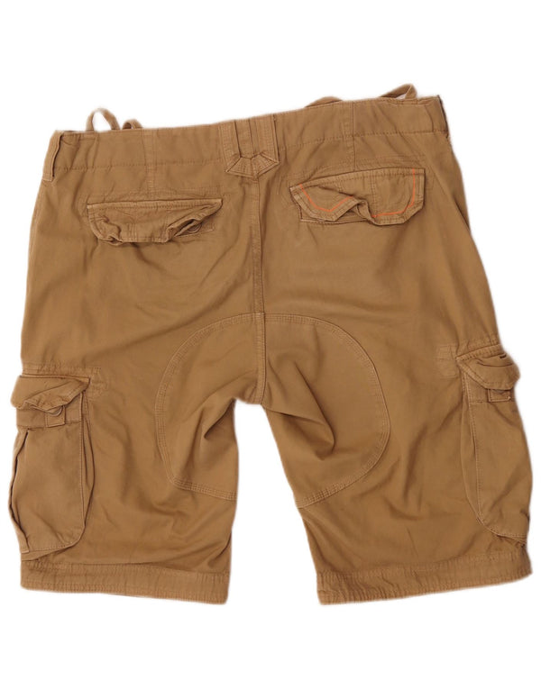 Superdry Mens Cargo Shorts Large W36 Beige Cotton