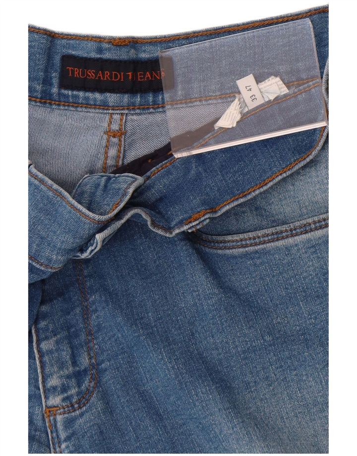 Trussardi Mens Straight Jeans W33 L31 Blue