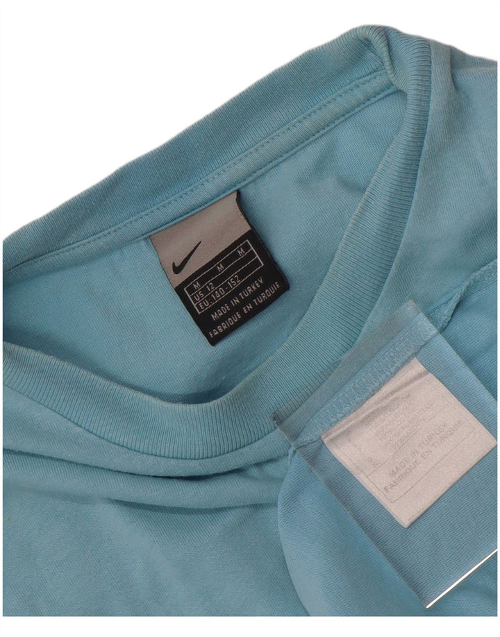 Nike Boys T-Shirt Top 11-12 Years Medium Blue Cotton