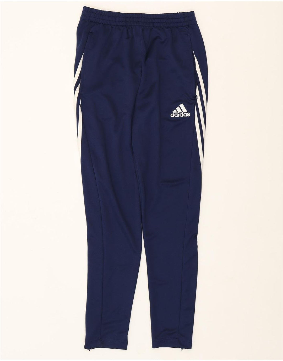 ADIDAS Mens Climalite Tracksuit Trousers Small  Navy Blue Polyester