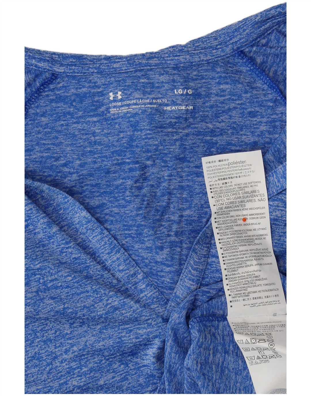Under Armour Womens Hooded Top Long Sleeve UK 16 Large Blue Polyester