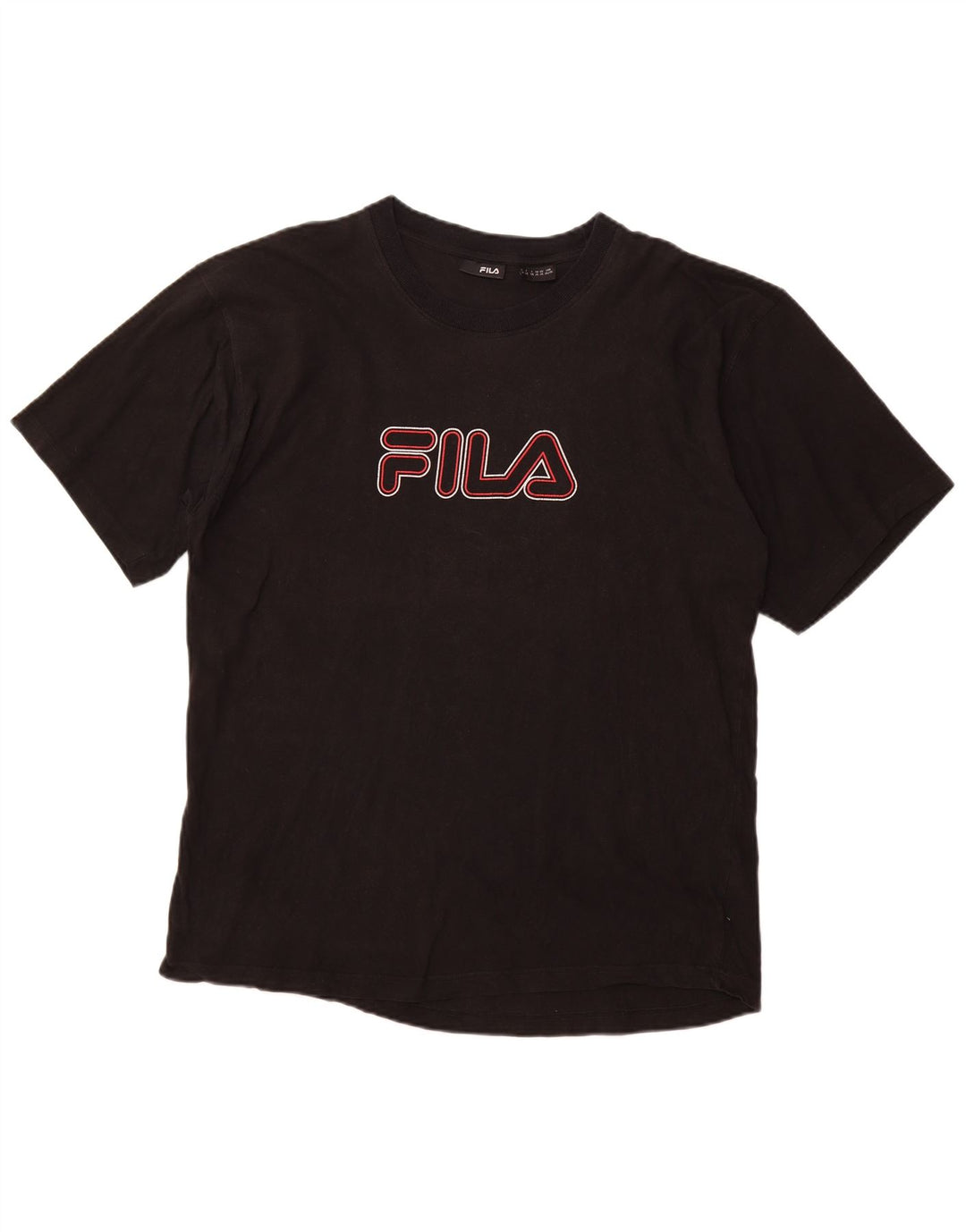 FILA Mens Graphic T-Shirt Top XL Black