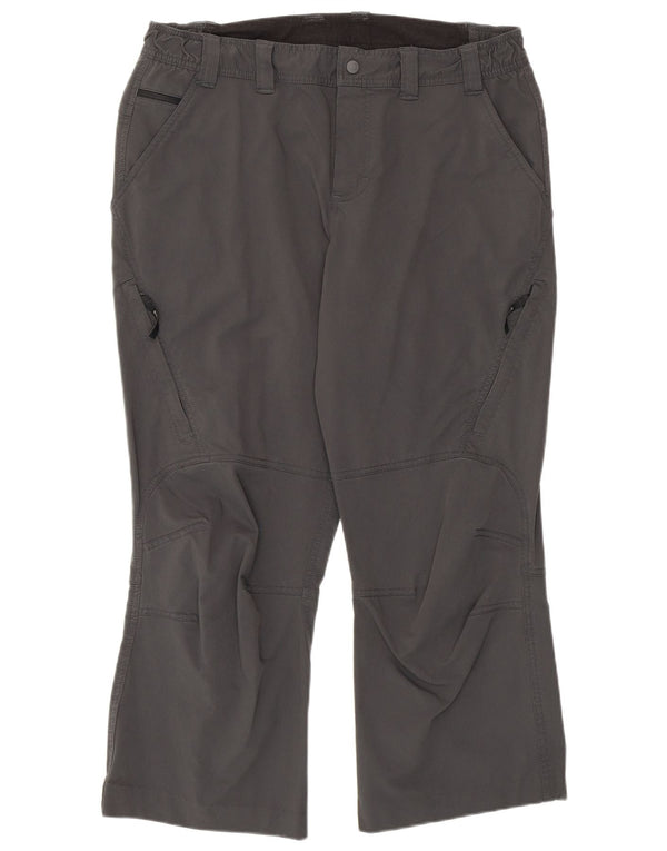 Berghaus Womens Hiking Cropped Trousers UK 14 Large W34 L25 Grey Polyamide