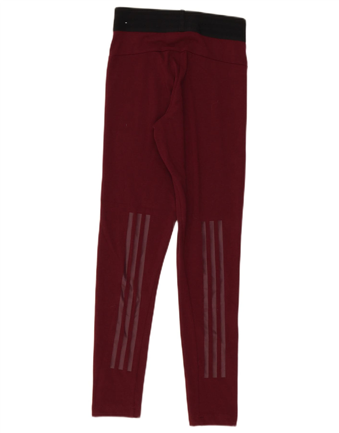 Adidas Womens Leggings UK 4/6 XS Burgundy Cotton