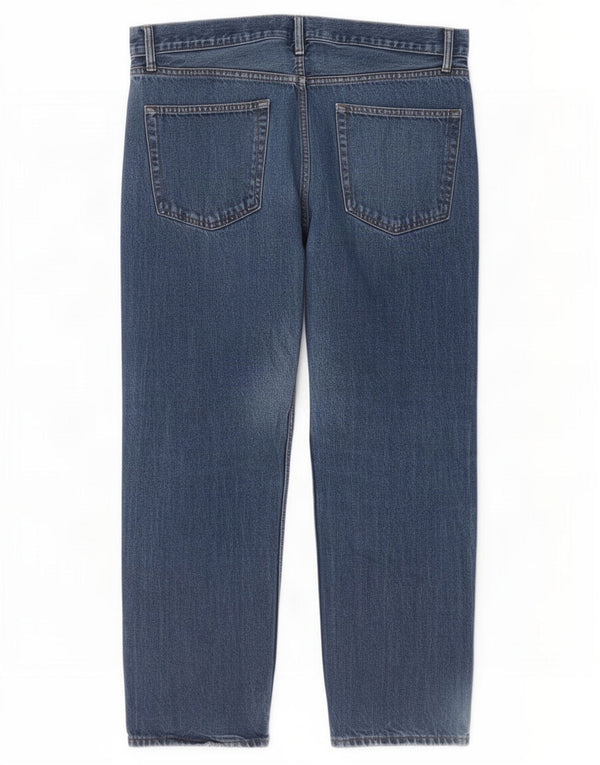 Marks & Spencer Mens Straight Jeans W36 L29 Blue Cotton