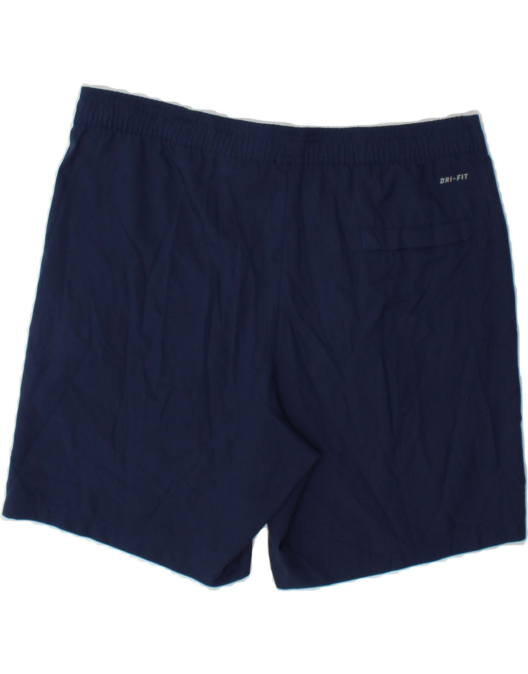 NIKE Womens Dri Fit Sport Shorts UK 14 Medium Navy Blue Polyester Vintage Nike and Second-Hand Nike from Messina Hembry 