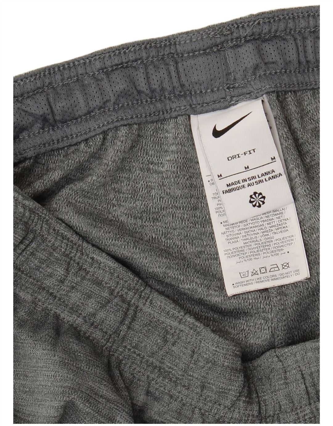 NIKE Mens Dri Fit Tracksuit Trousers Medium  Grey Polyester