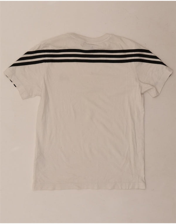 Adidas Boys T-Shirt Top 11-12 Years White Cotton