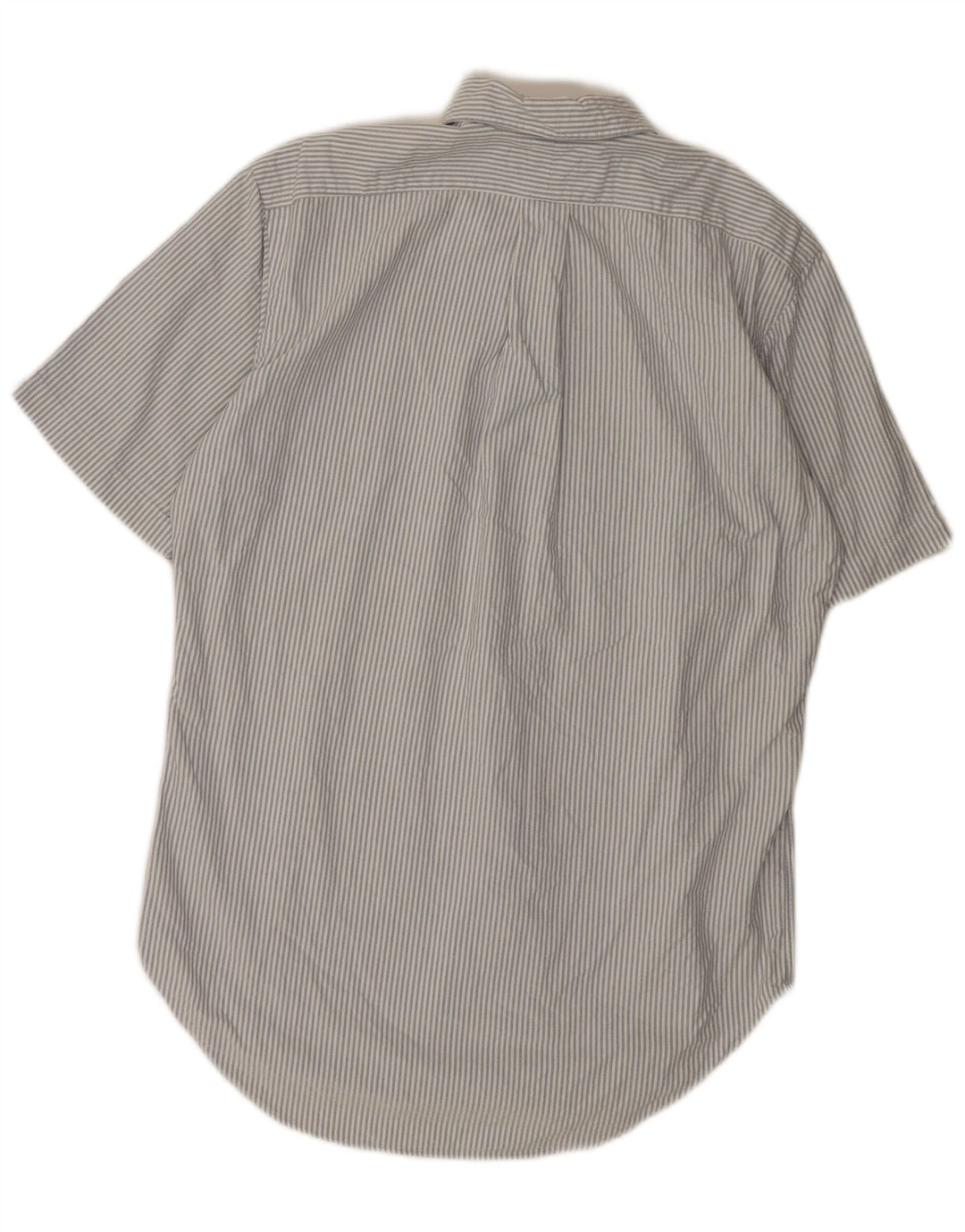 RALPH LAUREN Mens Short Sleeve Classic Fit Shirt Small White Striped