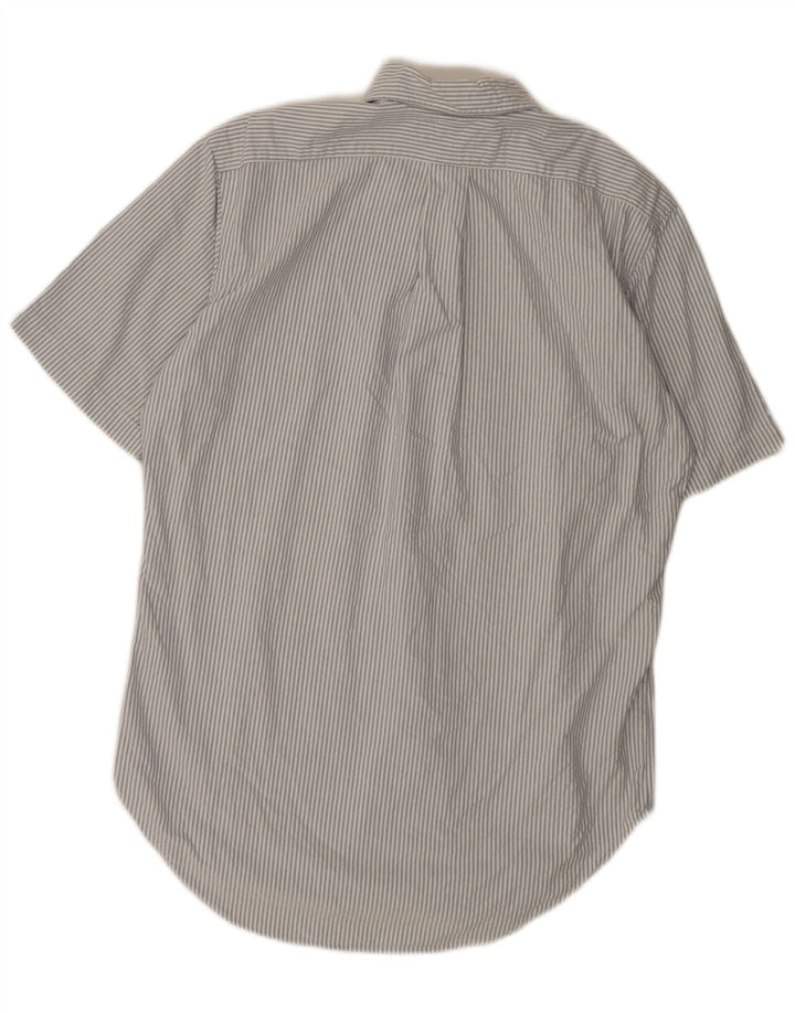 RALPH LAUREN Mens Short Sleeve Classic Fit Shirt Small White Striped