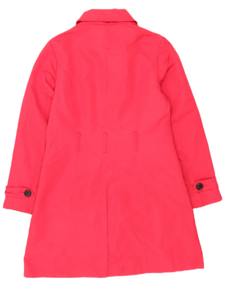 Marks & Spencer Womens Trench Coat UK 12 Medium Pink Polyester