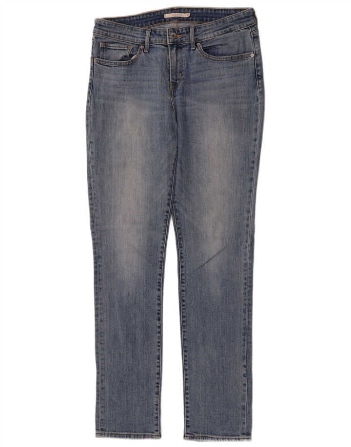 Levi's Womens 712 Slim Jeans W31 L32 Blue Cotton