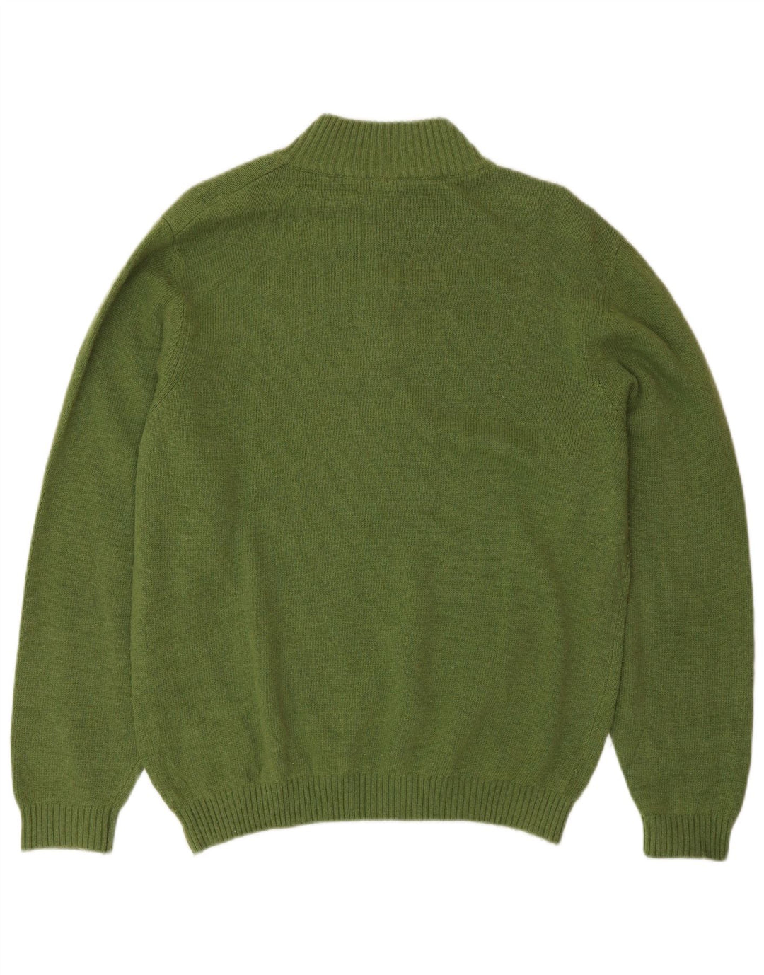 AUSTRALIAN L'ALPINA Mens Button Neck Jumper Sweater IT 48 Medium Green