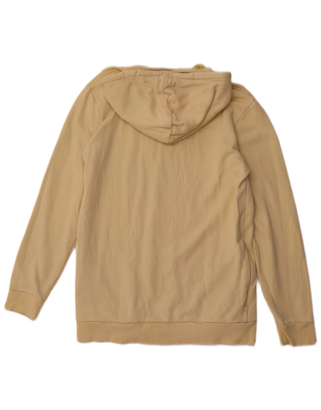 ADIDAS Mens Graphic Hoodie Jumper Medium Yellow Cotton