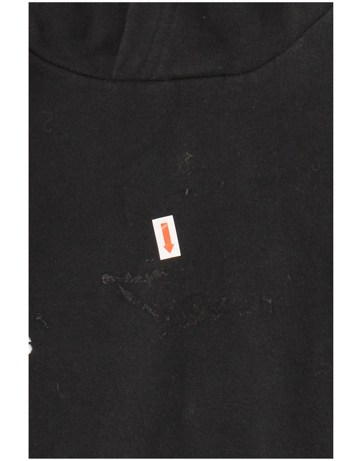 ADIDAS Mens Hoodie Jumper Small Black Cotton