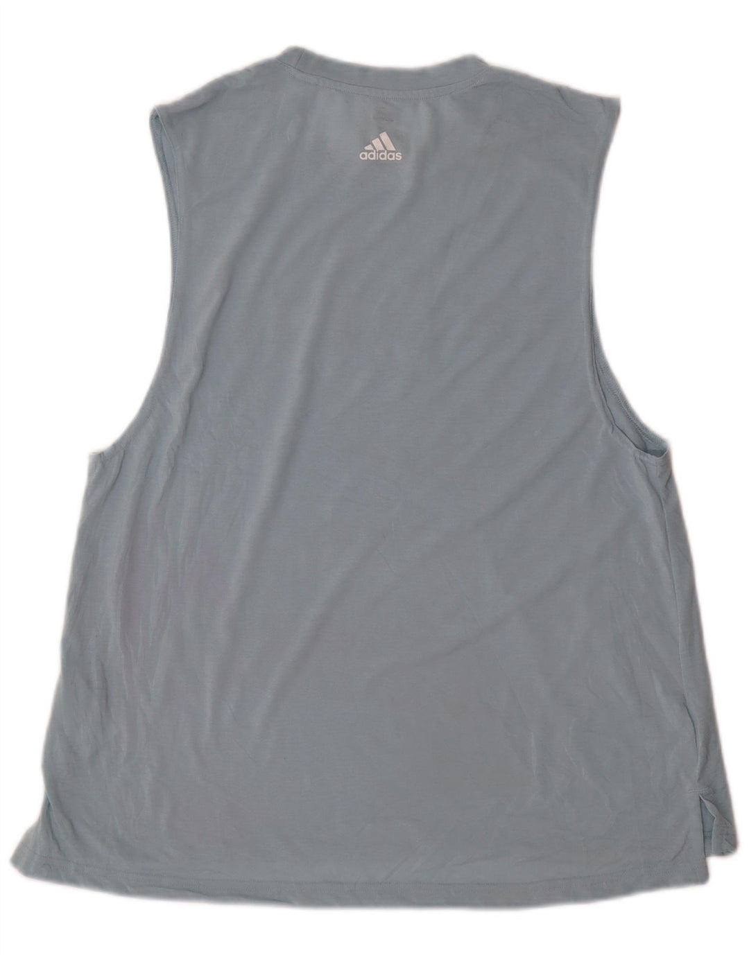 Adidas Womens Graphic Vest Top UK 16/18 Large Blue Polyester Sports