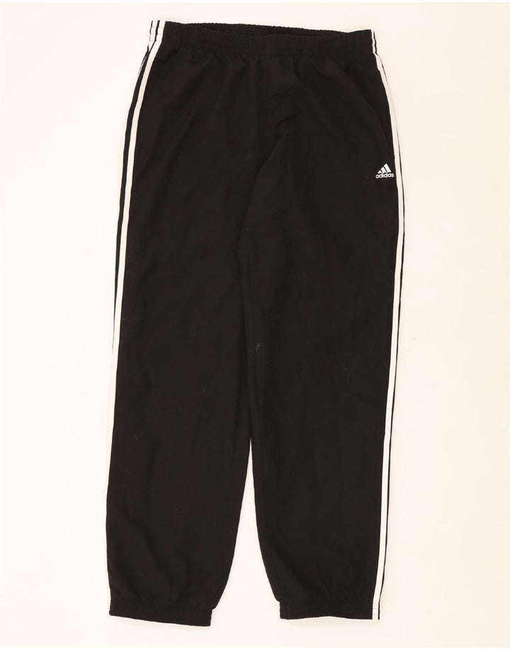ADIDAS Mens Climalite Tracksuit Trousers Joggers Large Black Polyester