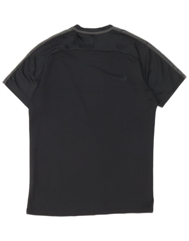 Nike Mens Dri Fit T-Shirt Top Medium Black Colourblock Polyester