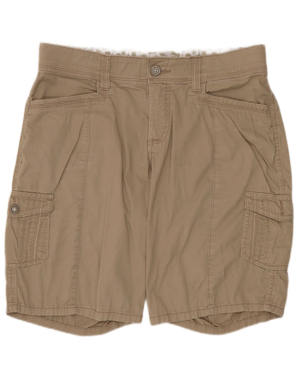 Lee Womens Cargo Shorts US 10 Large W32 Beige Cotton
