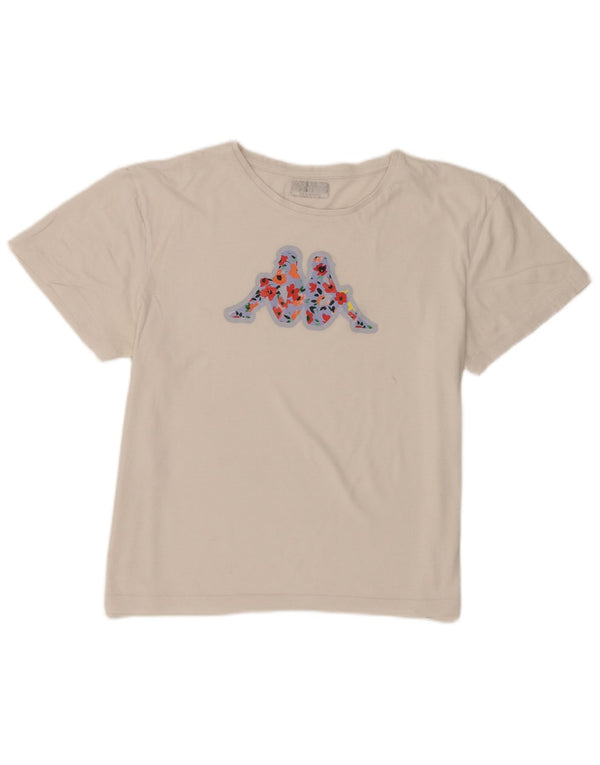 Kappa Womens Graphic T-Shirt Top UK 20 2XL White