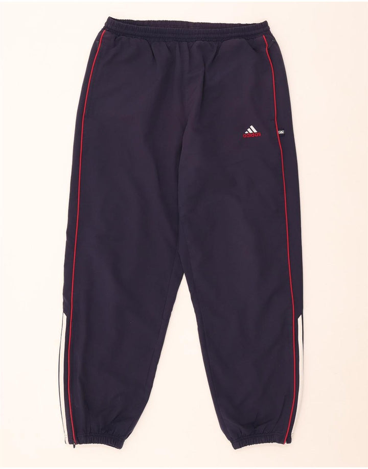 Adidas Mens Tracksuit Trousers Joggers Large  Navy Blue Polyester