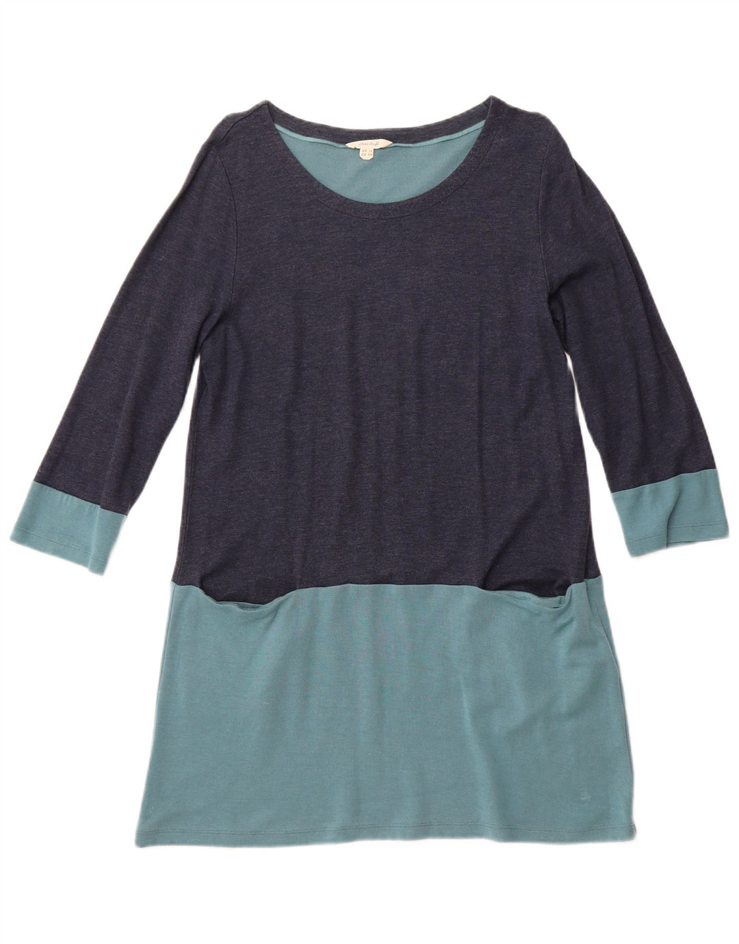 WHITE STUFF Womens A-Line Dress UK 16 Large  Navy Blue Colourblock