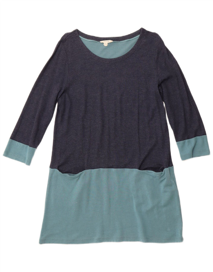 WHITE STUFF Womens A-Line Dress UK 16 Large  Navy Blue Colourblock