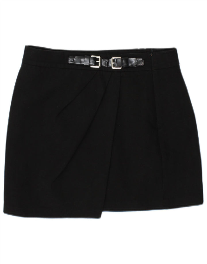 Zara Womens Mini Skirt Small W27 Black Polyester