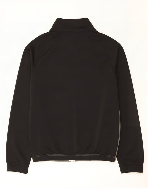 Nike Mens Tracksuit Top Jacket Small Black Colourblock Polyester
