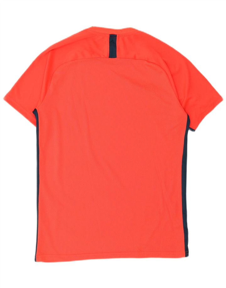 Nike Mens Dri Fit T-Shirt Top Medium Red Colourblock